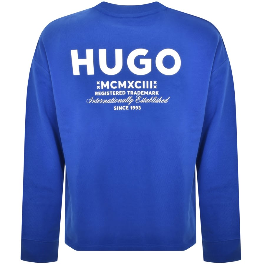 HUGO Blue Naviu Sweatshirt Blue Mainline Menswear United States